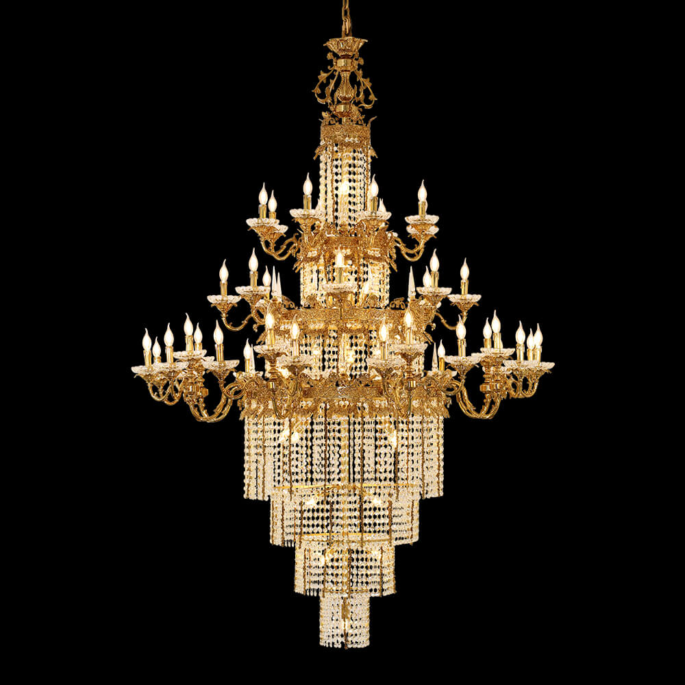 Palace Royale Brass Chandelier