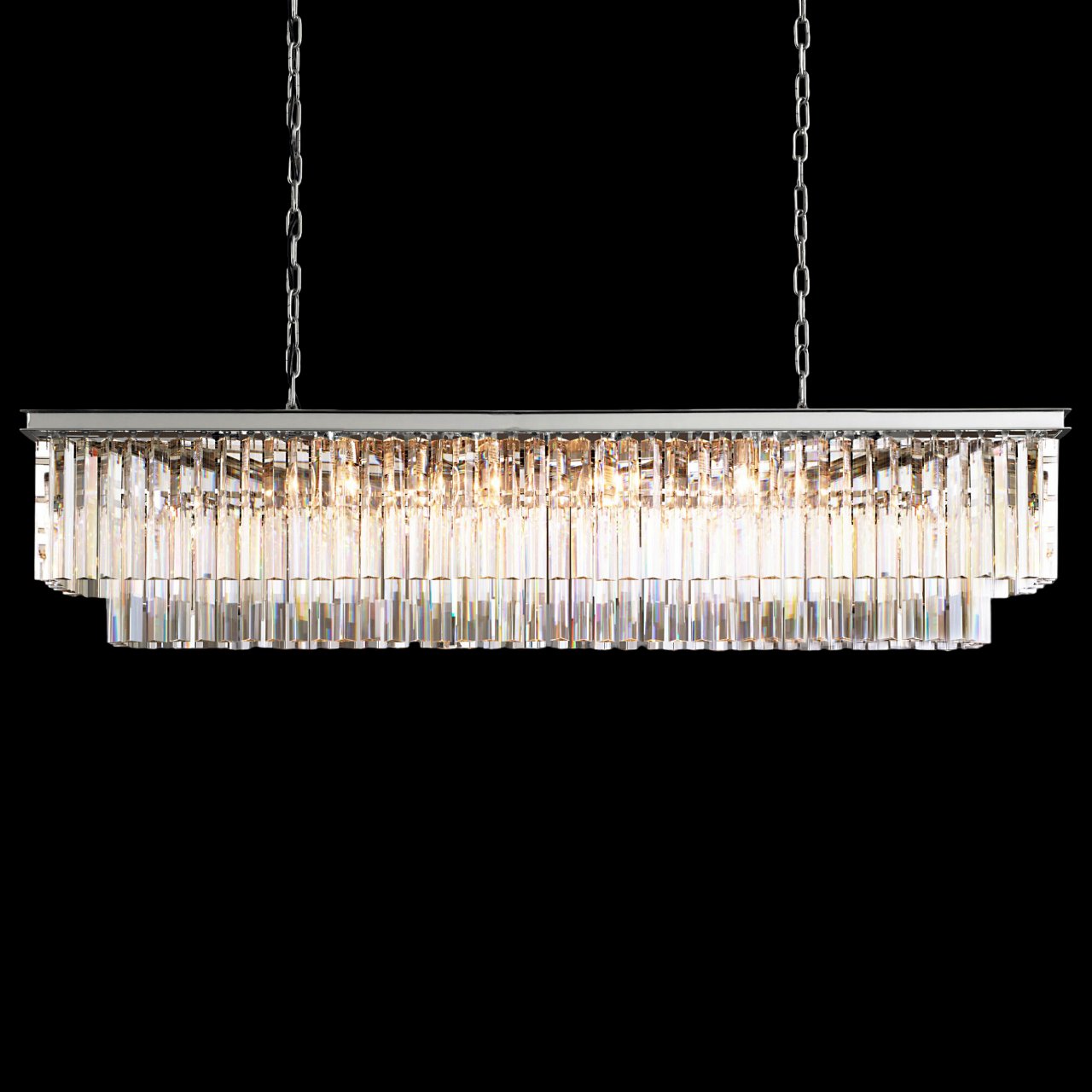 Island Bench Long Chandeliers