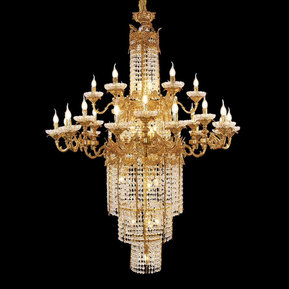 Palace Royale Brass Chandelier